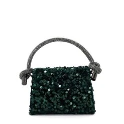 Dune London Sparkling - Dark Green -Dunes Shoes Store SPARKLING 1064500110007441 Back